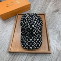 LV新品男士帽子 路易威登牛頭印花棒球帽鴨舌帽  mm1327