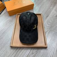 LV新品男士帽子 路易威登經典棋盤格鴨舌帽棒球帽  mm1342
