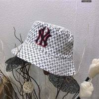 NY男女同款帽子 MLB雙面刺繡漁夫帽遮陽帽  mm1442