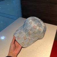 Gucci男女同款帽子 古馳GG印花棒球帽鴨舌帽  mm1466