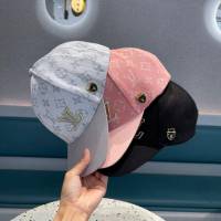 LV男女同款帽子 路易威登印花棒球帽鴨舌帽  mm1554