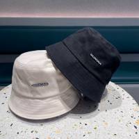 Balenciaga男女同款帽子 巴黎世家長標黑白經典漁夫帽遮陽帽  mm1555