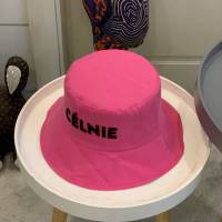 CELINE新品女士帽子 賽琳立體彩虹字母炫彩系列漁夫帽  mm1618