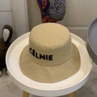CELINE新品女士帽子 賽琳立體彩虹字母炫彩系列漁夫帽  mm1619