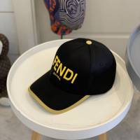Fendi男女同款帽子 芬迪凹凸大刺繡帽後FF小logo棒球帽鴨舌帽  mm1628