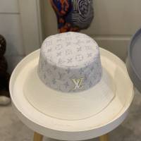 LV新品女士帽子 路易威登雙面牛仔漁夫帽遮陽帽  mm1679