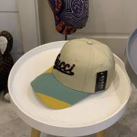 Gucci爆款男士帽子 古馳拼接經典棒球帽鴨舌帽  mm1705