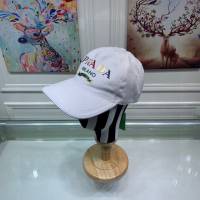 Prada男女同款帽子 普拉達字母刺繡鴨舌帽棒球帽  mm1734