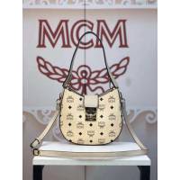 MCM女包 原單 6245 Patricia水餃包 Visetos塗層帆布 MCM單肩包 時尚風格斜挎女包  mdmc1082