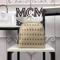 MCM雙肩背包 原單 5743 MCM POLKE幻想兔 鉚釘雙肩背包 MCM女包 MCM女背包  mdmc1271