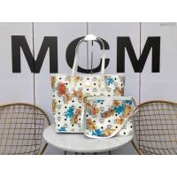 MCM女包 原單 Essential頂部拉鏈購物包 花卉圖案 MCM手提袋 MCM女單肩包  mdmc1314