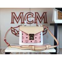 MCM女包 原單 6246拼色 原單新品 Patricia色塊單肩包 經典Visetos圖案 MCM手提女包 手拎包 MCM斜挎包  mdmc1442