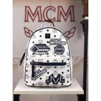 MCM雙肩背包 原單 5816 Victory Patch Stark雙肩背包 標誌性Visetos塗層帆布 貼花裝飾 MCM女背包  mdmc1453