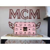 MCM女包 原單 6225小號 Patricia鏈條包 復古印花 信封式手拿包 MCM鏈條斜挎包  mdmc1455