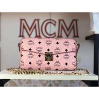MCM女包 原單 6226中號 Patricia鏈條包 復古印花 信封式手拿包 MCM鏈條斜挎包  mdmc1456