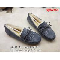 UGG 9022 新款毛毛 刺繡版 蝴蝶結 豆豆鞋 QZS2454