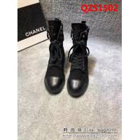 CHANEL香奈兒 18冬最新款 775高絲光黑色 時尚短靴 QZS1502