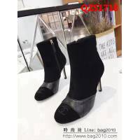 CHANEL香奈兒 2019秋冬走秀C家 官網同步 899綿羊皮 高跟短靴 QZS1718
