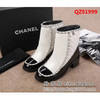 CHANEL香奈兒 2018新款 摔紋小牛皮+小牛漆皮 時尚秋冬短靴 QZS1999