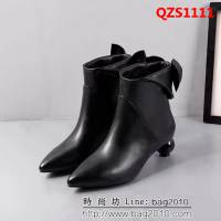 DIOR迪奧 18ss秋冬最新款 蝴蝶結小短靴 時尚尖頭鞋 QZS1111