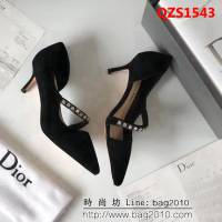 DIOR迪奧 2018秋季新款 磨砂皮 高跟女單鞋 QZS1543