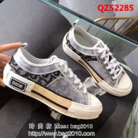 DIOR迪奧 2019早春米蘭走秀新款 磨砂珍珠閃pvc半透明膠片拼接 低幫女休閒鞋 QZS2285