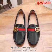 GUCCI古馳 最新爆款 牛皮 女士平底單皮鞋 QZS1230