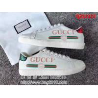 GUCCI古馳 專櫃同步 經典款 印花小白鞋 情侶款 QZS2323