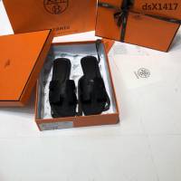HERMES愛馬仕 頂級品質 2018手掌紋系列 貴婦拖鞋 休閒百搭款 真皮底女拖鞋  dsX1417