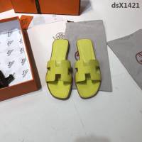 HERMES愛馬仕 頂級品質 2018手掌紋系列 貴婦拖鞋 休閒百搭款 真皮底女拖鞋  dsX1421