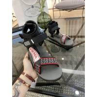 PRADA普拉達 義大利羅馬風 厚底涼鞋 原單正品 網紅潮人同款 魔術貼 休閒女涼鞋  ljl1511