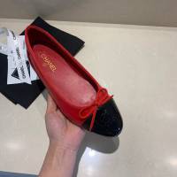 Chanel女鞋 香奈兒頂級芭蕾舞鞋 Chanel羊皮舒適平底鞋  naq1073