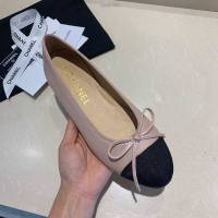 Chanel女鞋 香奈兒頂級芭蕾舞鞋 Chanel羊皮舒適平底鞋  naq1082