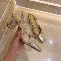 Chanel女鞋 香奈兒時尚經典涼鞋 Chanel中跟涼鞋  naq1099
