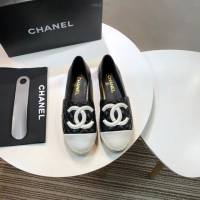 Chanel女鞋 香奈兒頂級版本漁夫鞋 黑皮白皮標  naq1103