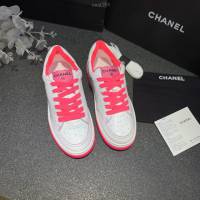 Chanel女鞋 香奈兒2020SS早春新款 糖果色休閒小白鞋 網紅明星同款  naq1259