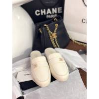 Chanel女鞋 香奈兒2020春夏頂級涼鞋系列 大扣小珍珠 Chanel爆款休閒女單皮鞋  naq1314
