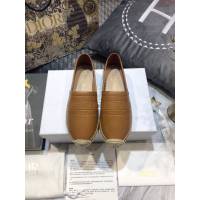 DIOR女鞋 迪奧2021專櫃新款Granville草編漁夫鞋 Dior字母logo平底懶人鞋  naq1534