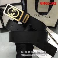 古馳CUCCI 古馳 雙面色胎牛皮 專櫃雙G鋼扣 高端男士皮帶 GHG1102