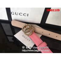 古馳CUCCI 爆款 頂級雙面頭層小牛皮 純銅珍珠扣高端女士皮帶 GHG1109