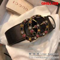 古馳CUCCI 爆款熱賣 義大利進口原版牛皮 帶身logo清晰美觀女士皮帶 GHG1309