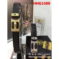 愛馬仕HERMES 無拼接 澳洲野生鴕鳥肚皮 自動扣高端男士皮帶 HHG1080