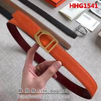 愛馬仕HERMES REVERSIBLE LEATHER STRA 官網同步 原版皮高端男士皮帶 HHG1541