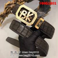 愛馬仕HERMES BK(Birkin)系列 南非野生鹿皮 鉑金系列高端男士皮帶 HHG1801