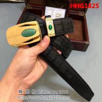 愛馬仕HERMES 印度東陵玉系列 南非野生鹿皮 印度優質東陵玉石鋼扣高端男士皮帶 HHG1825
