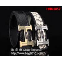 愛馬仕HERMES 精品五金扣頭 專櫃特色logo 2018新品 高端男士皮帶 HHG1857
