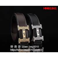 愛馬仕HERMES 精品五金扣頭 專櫃特色logo 2020新品 高端男士皮帶 HHG1861