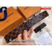 路易威登LV 扣皮帶系列 MADE in S ain 原單水貨M9807 高端男士皮帶 LHG1058