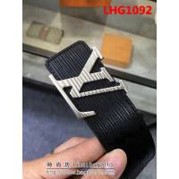 路易威登LV 香港專櫃新款 水波紋扣頭皮帶 專櫃同步 LHG1092