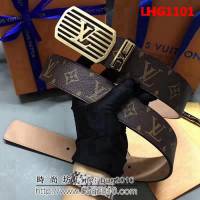 路易威登LV Louis Vuitton 海外專櫃新款高端男士皮帶 LHG1101